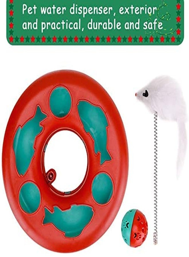 Pups&Pets 360° Motion Elastic Feather Mouse Catch Cat Toy to Exercise and Inside Spinning Ball and Mouse Toy for Cat and Kitten - Image 3